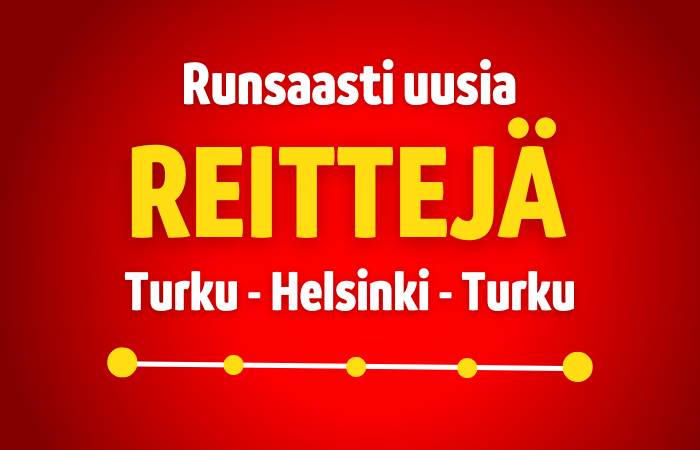 OnniBusilta lisää vuoroja Turusta Helsinkiin
