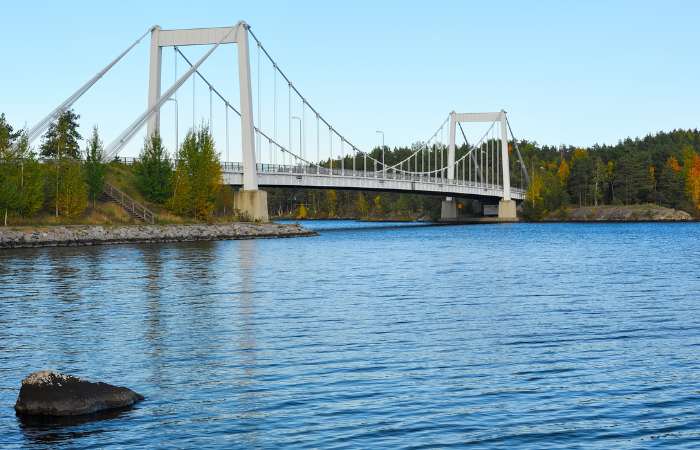 Beautiful bridge at Valkeakoski